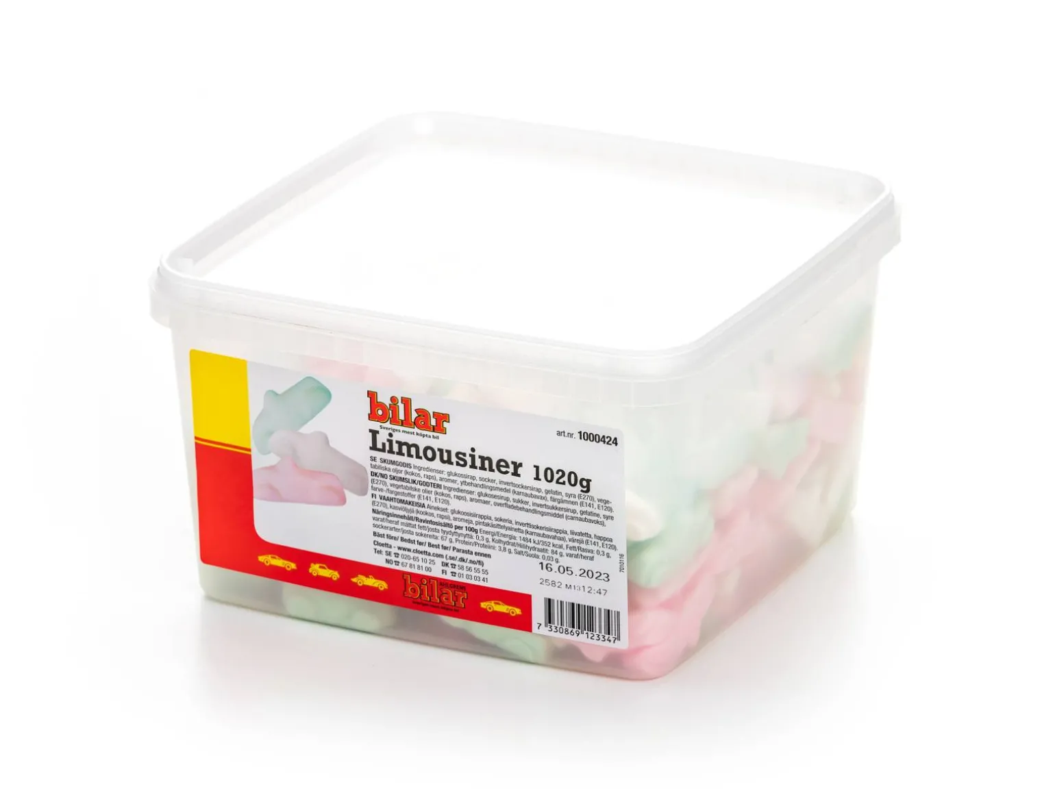 Ahlgrens Limousiner Bland-selv slik i kasser 1 kg
