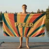 Badehåndklæde med Egen Tekst - Retrodesign