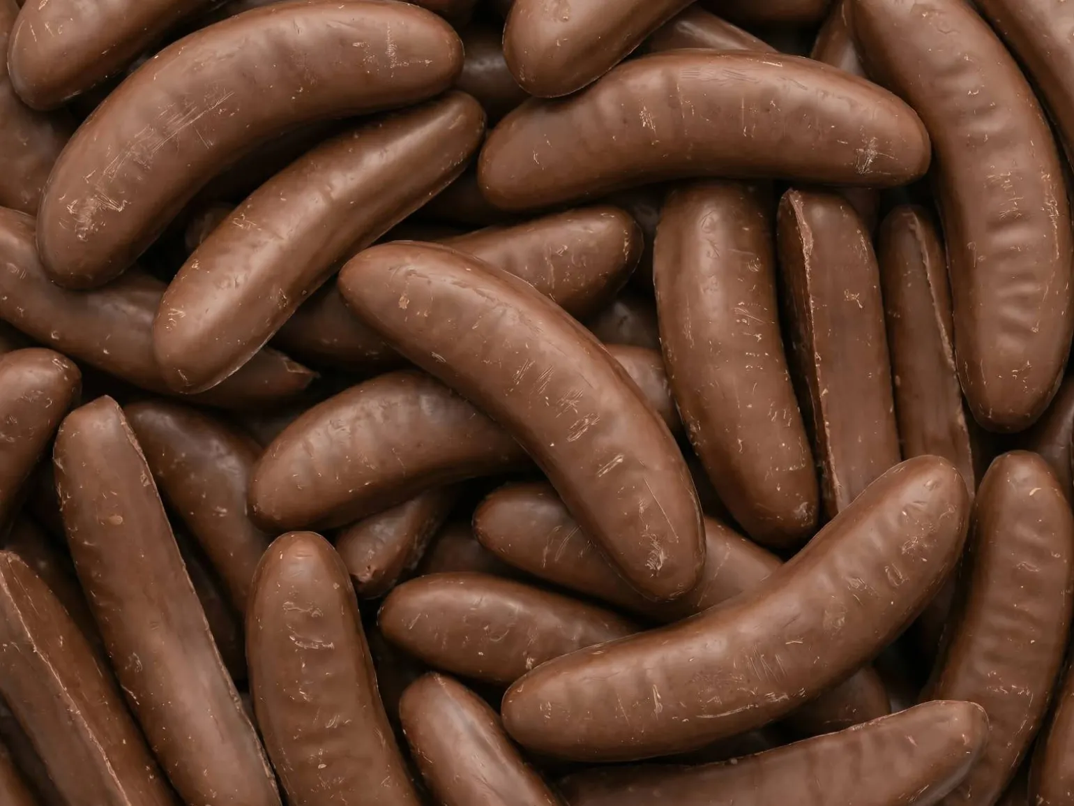 Chokoladebananer Bland-selv slik i kasser, 1,2 kg