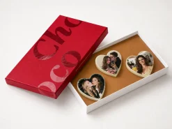 Chokoladehjerter med foto - 3-pak