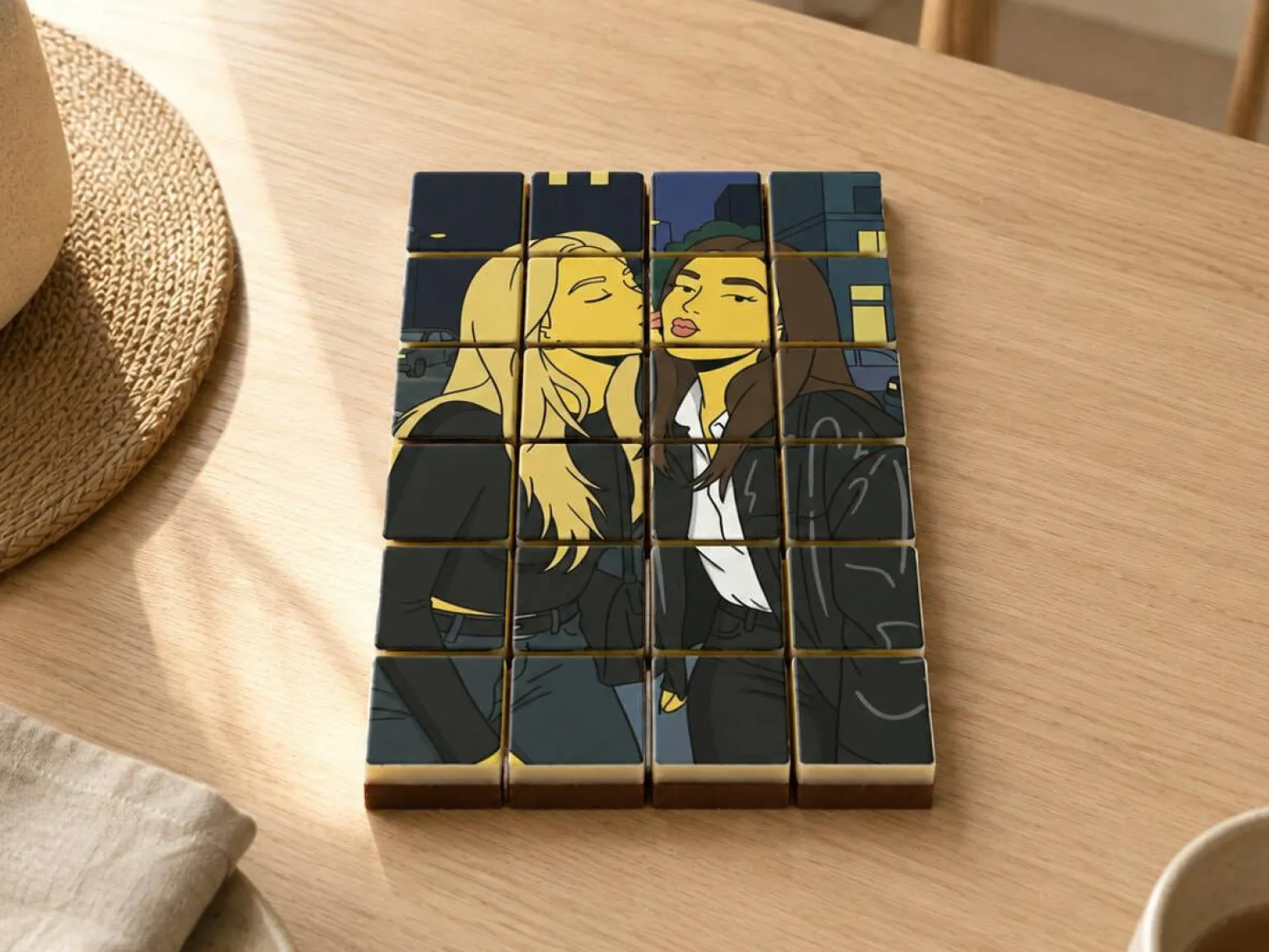 Chokolade med eget foto - AI-tryk
