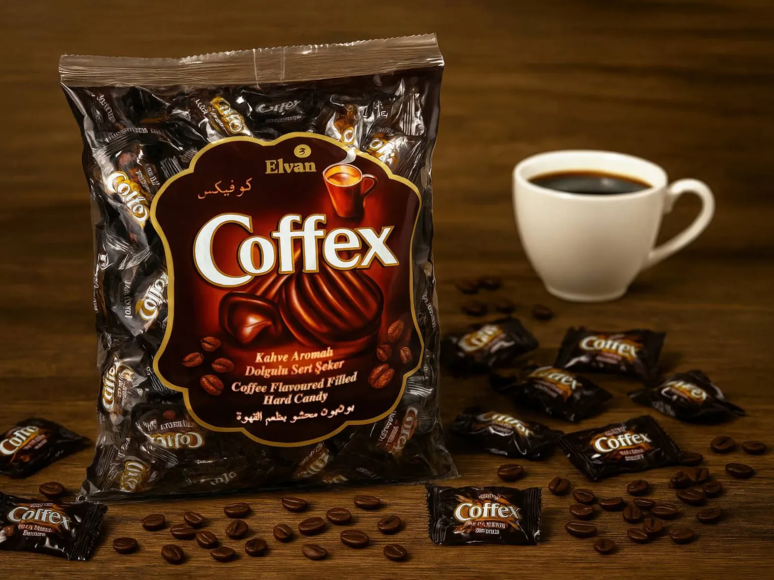 Coffex Kaffekarameller Bland-selv slik i kasser 800 gram