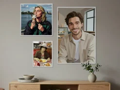 Fotoplakat med AI-tryk