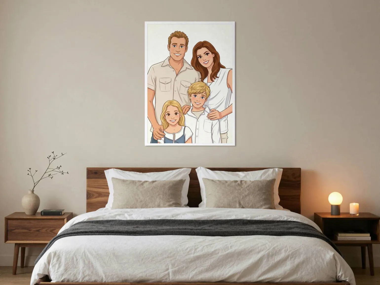 Fotoplakat med AI-tryk