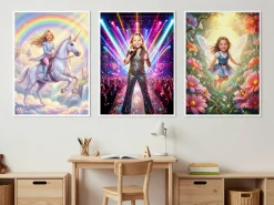 Fotoplakat med børnemotiv