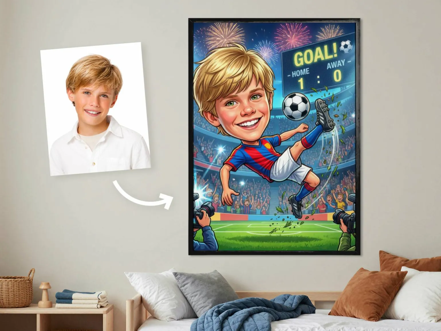 Fotoplakat med børnemotiv