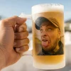 Frostet ølglas med eget foto