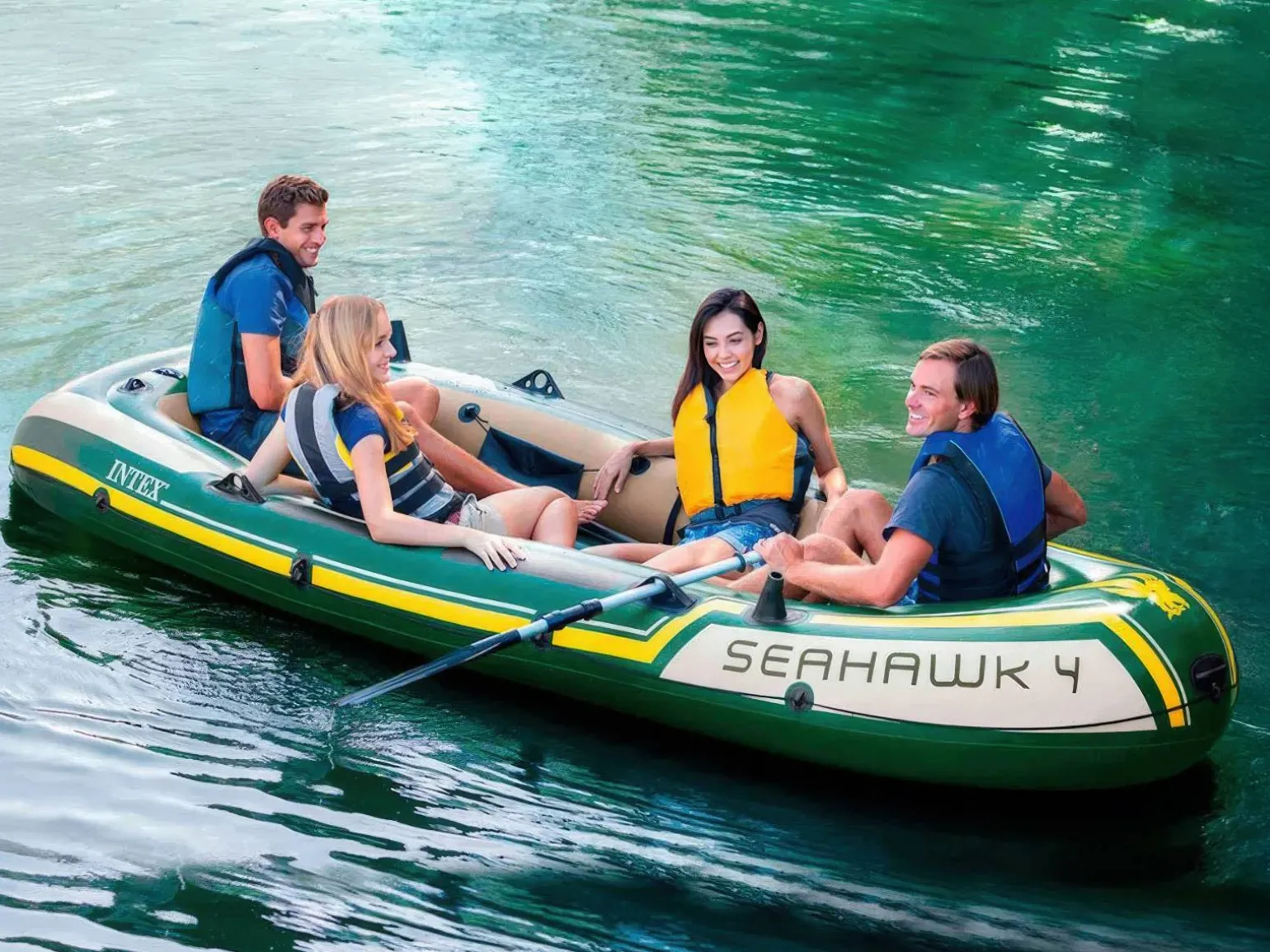 Fyrsædet Gummibåd - Intex Seahawk 4