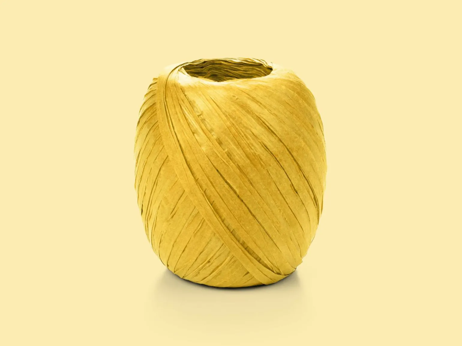 Gavebånd Raffia 50m - Gul