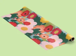 Gavepapir - Lyserøde Blomster