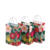 Gaveposer 3-pak - Lyserøde blomster - Mellem