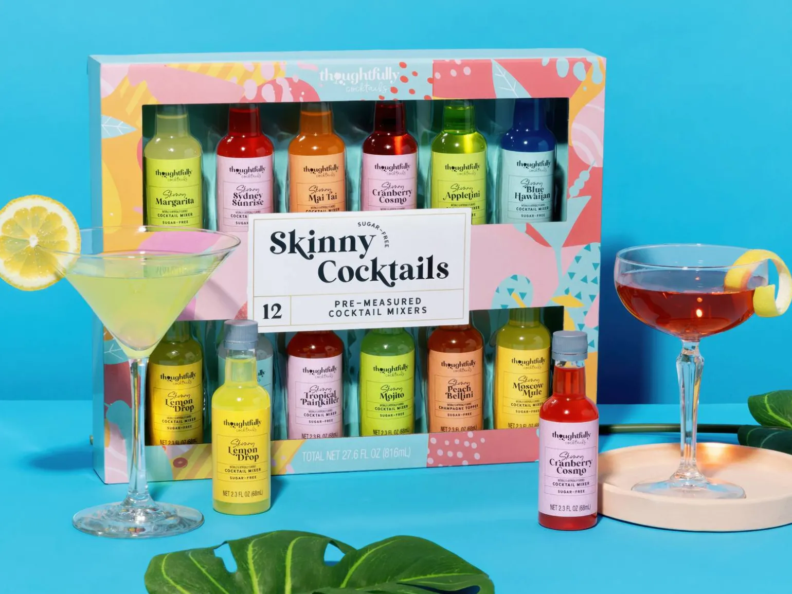 Gaveæske med Drinkmixere: Skinny Cocktails - Thoughtfully