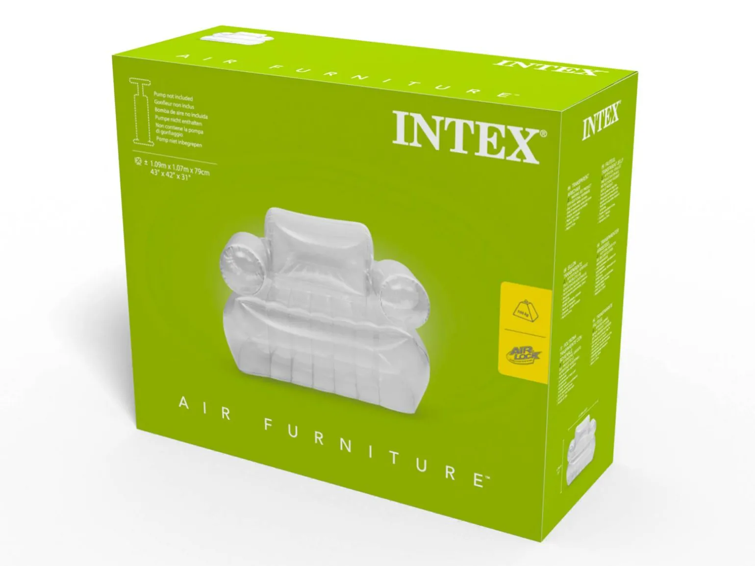 Gennemsigtig Oppustelig Lænestol - Intex