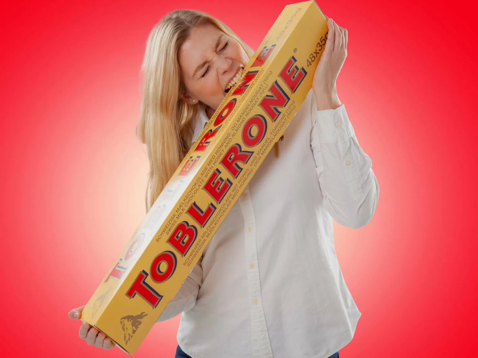 Gigantisk Chokolade Toblerone