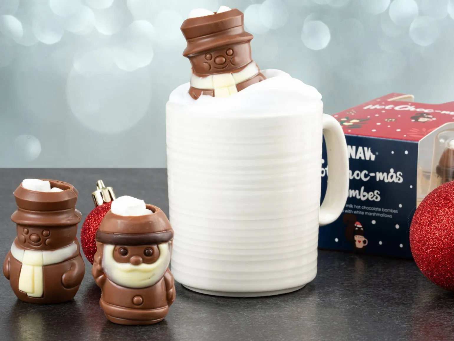 Gnaw Hot Choc-Mas chokoladebomber til varm chokolade