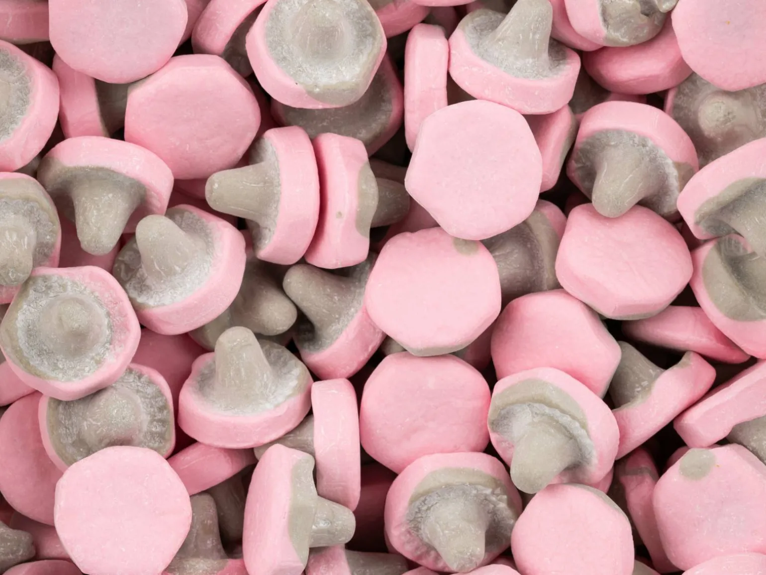 Hindbær & Lakrids Svampe Bland-selv slik i kasser 1 kg