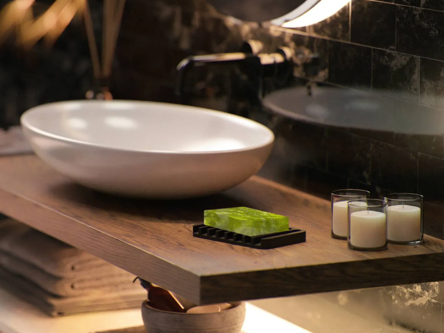 Håndlavet sæbe - Green Tea with Jasmine - Saules Fabrika