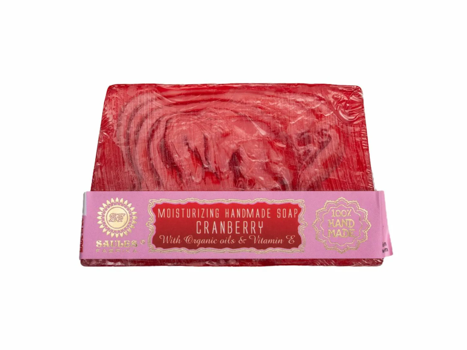 Håndlavet Sæbe - Tranebær - Saules Fabrika