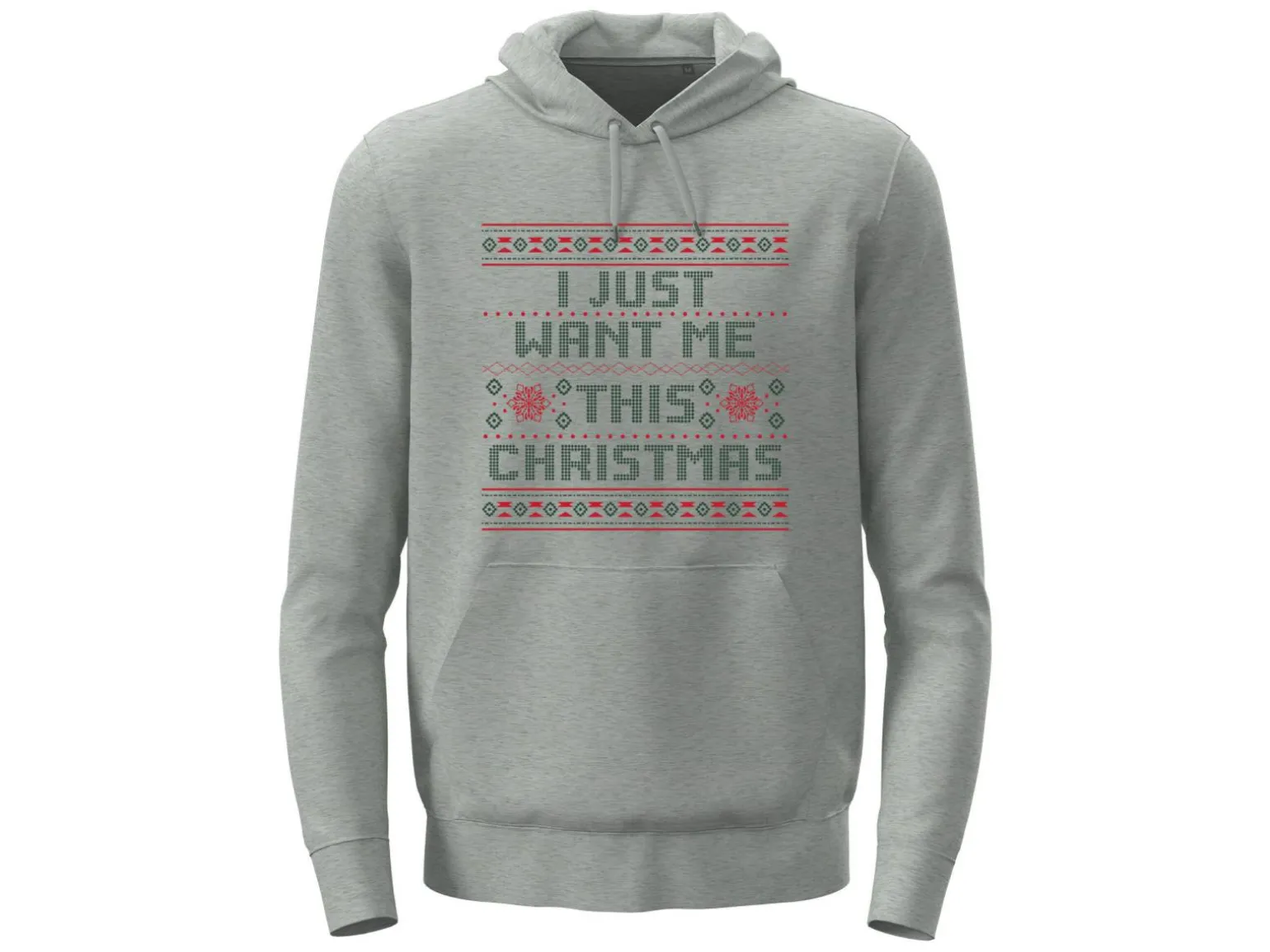 Hoodie med Egen Tekst - Juledesign