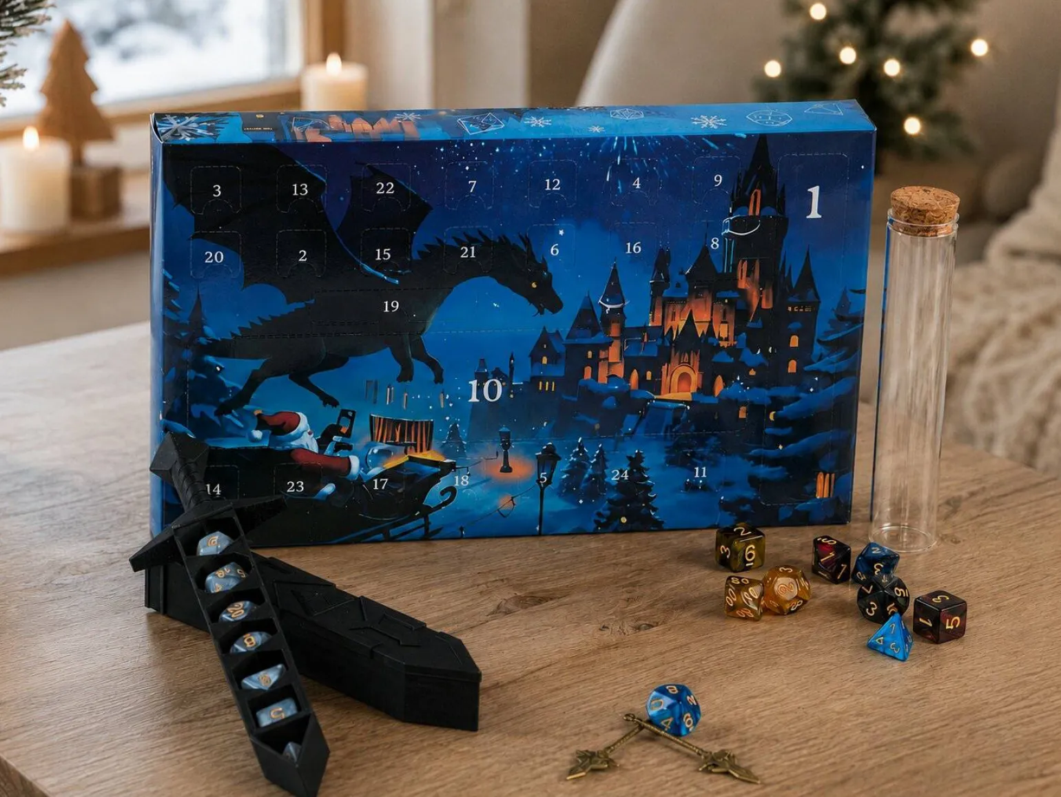 Julekalender med rollespilsterninger
