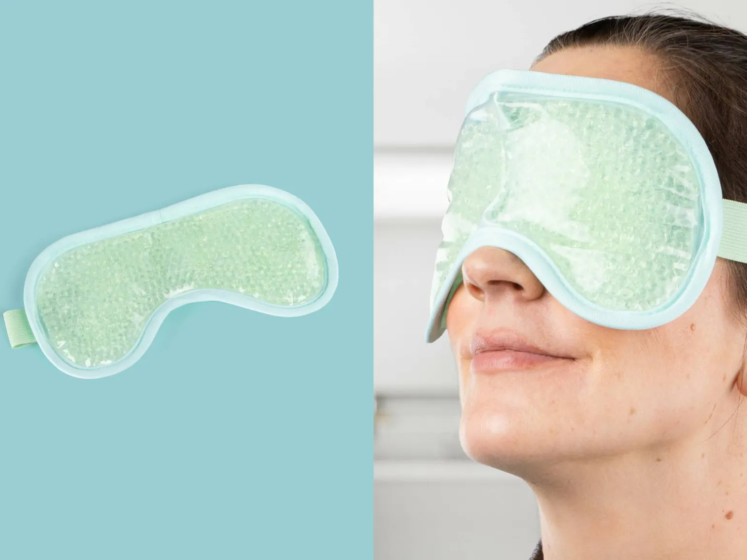 Kølende migræne maske
