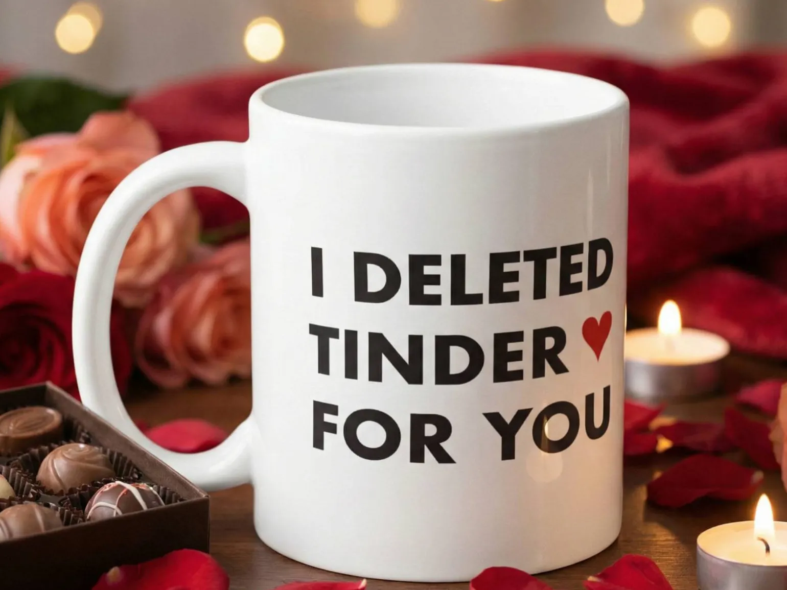 Krus med Tryk - I Deleted Tinder for You
