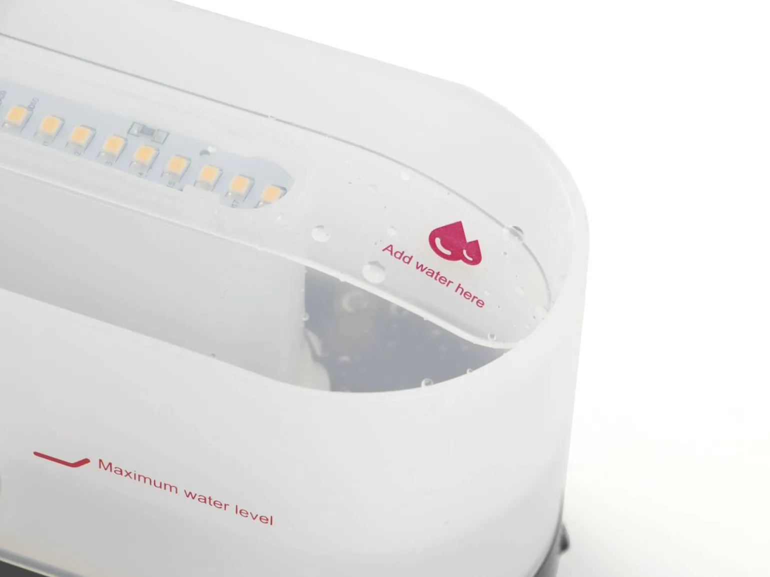 Luftfugter med LED-flamme - Zenkuru