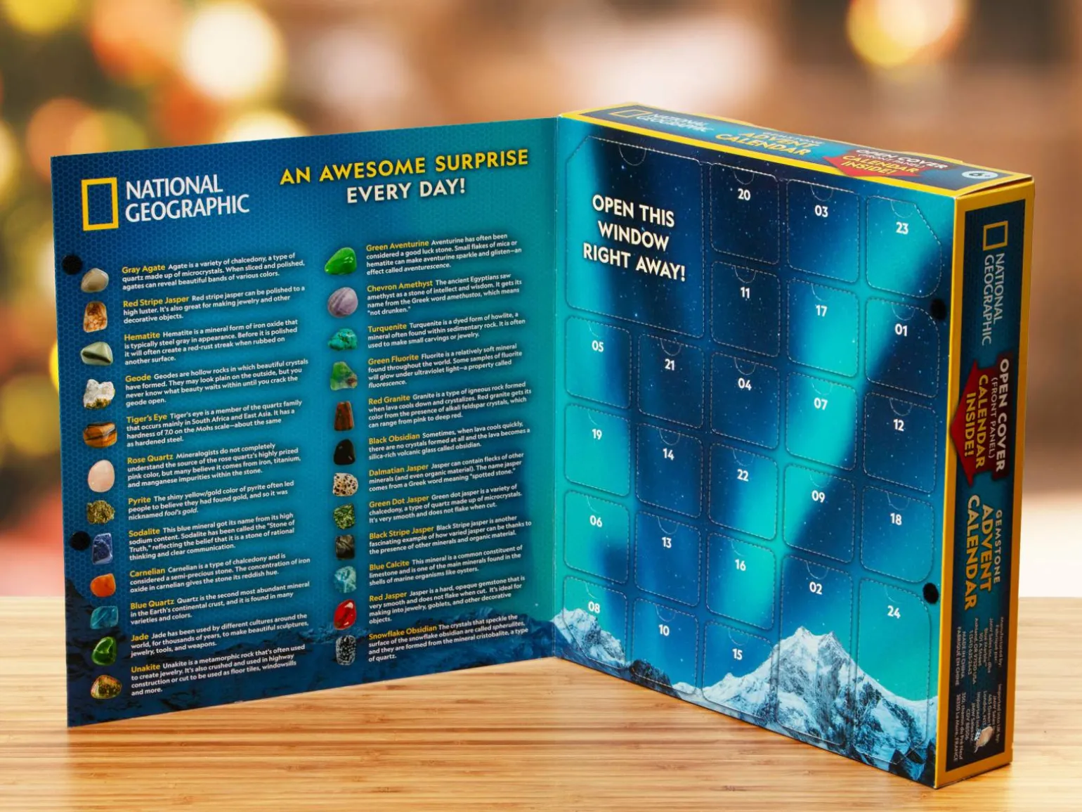 National Geographic Julekalender med Ædelsten