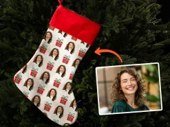 Personlig Julestrømpe med Foto