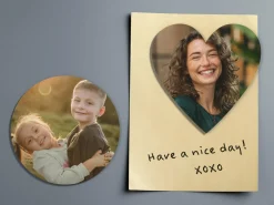 Personlig Køleskabsmagnet med Foto - Rund