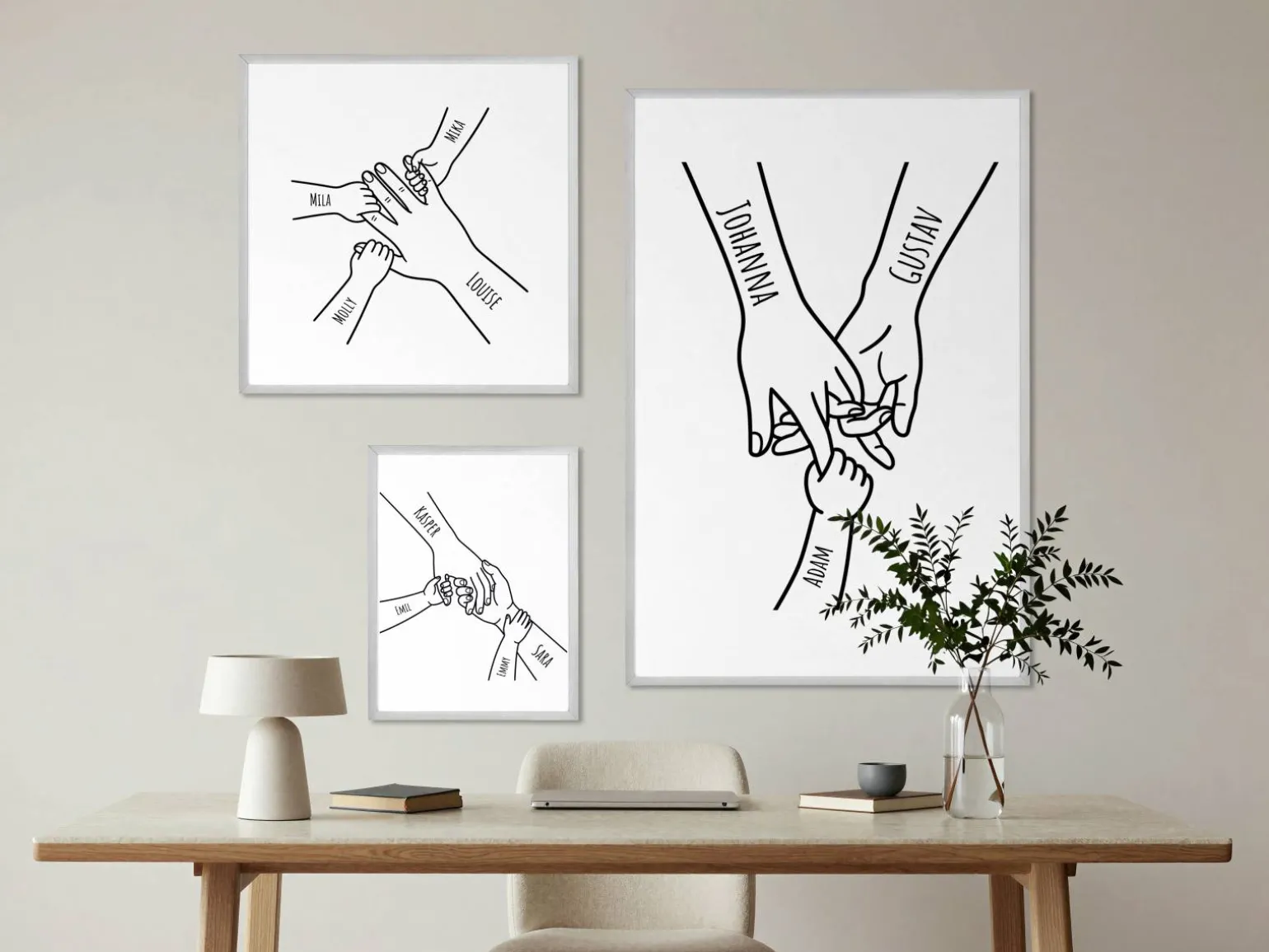 Personlig plakat - Hånd i hånd
