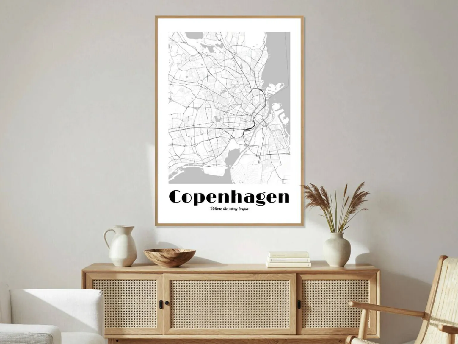 Personlig plakat med bykort