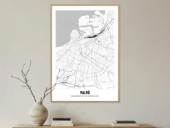 Personlig plakat med bykort