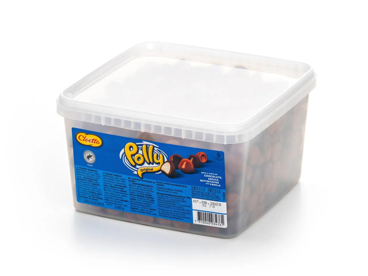 Polly Bland-selv slik i kasser 1,5 kg