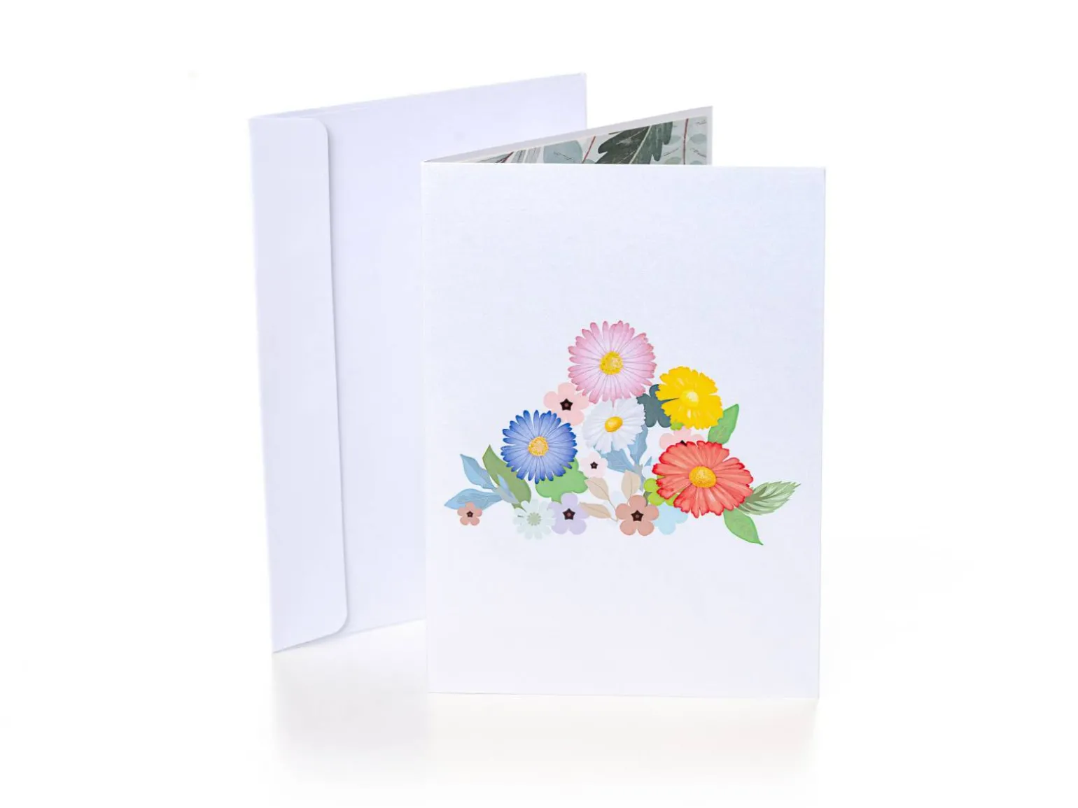 Pop up-kort – Blomsterbuket