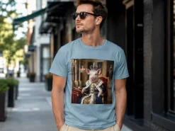 Premium T-shirt med foto - Kongeligt dyreportræt