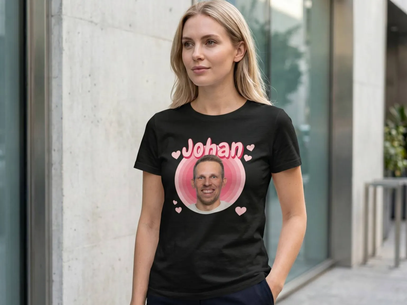 Premium T-shirt med foto - Retrodesign