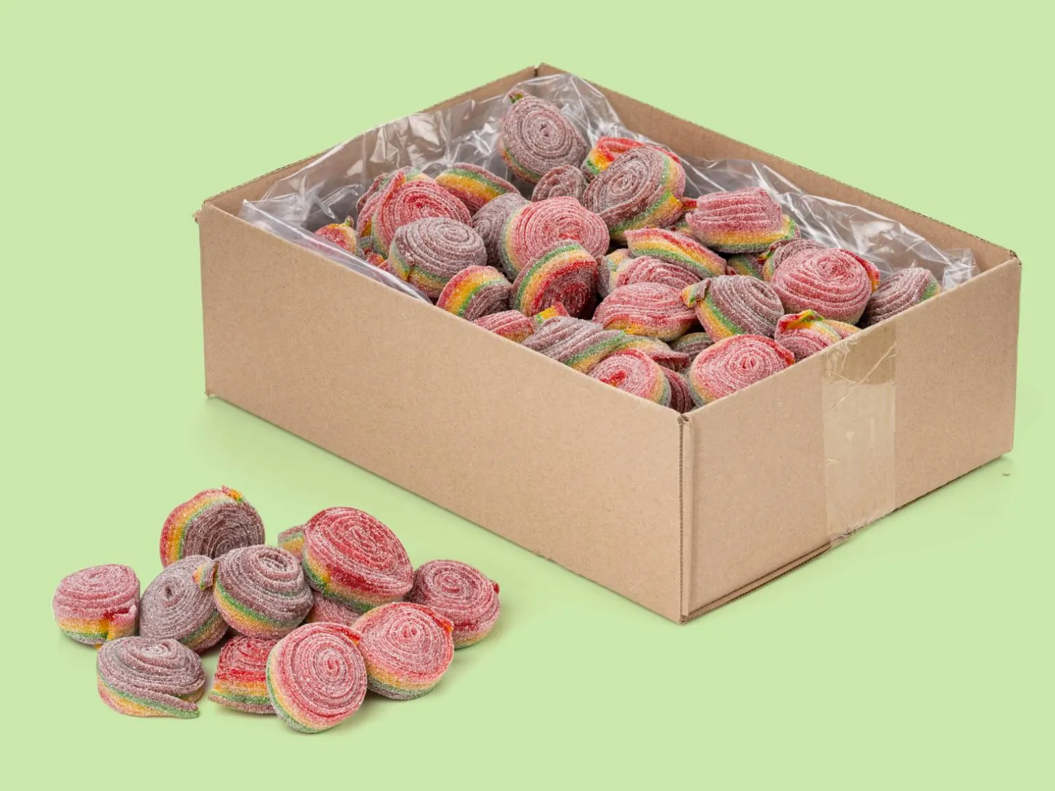 Regnbueruller Bland-selv slik i kasser 3 kg