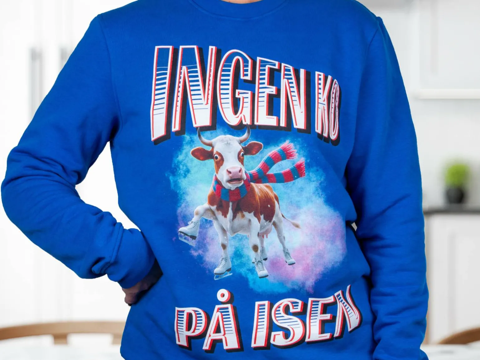 Sweatshirt med Fotocollage - 90'er Design