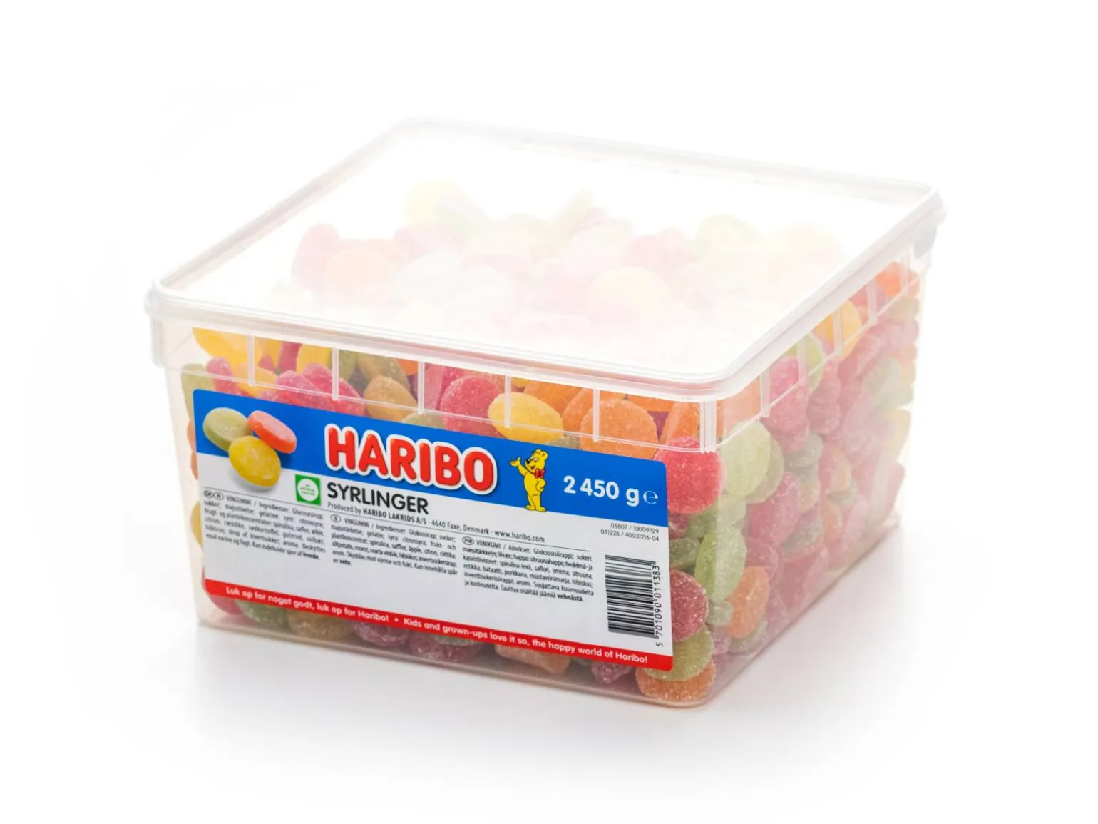 Syrlinger Bland-selv slik i kasser 2,4 kg