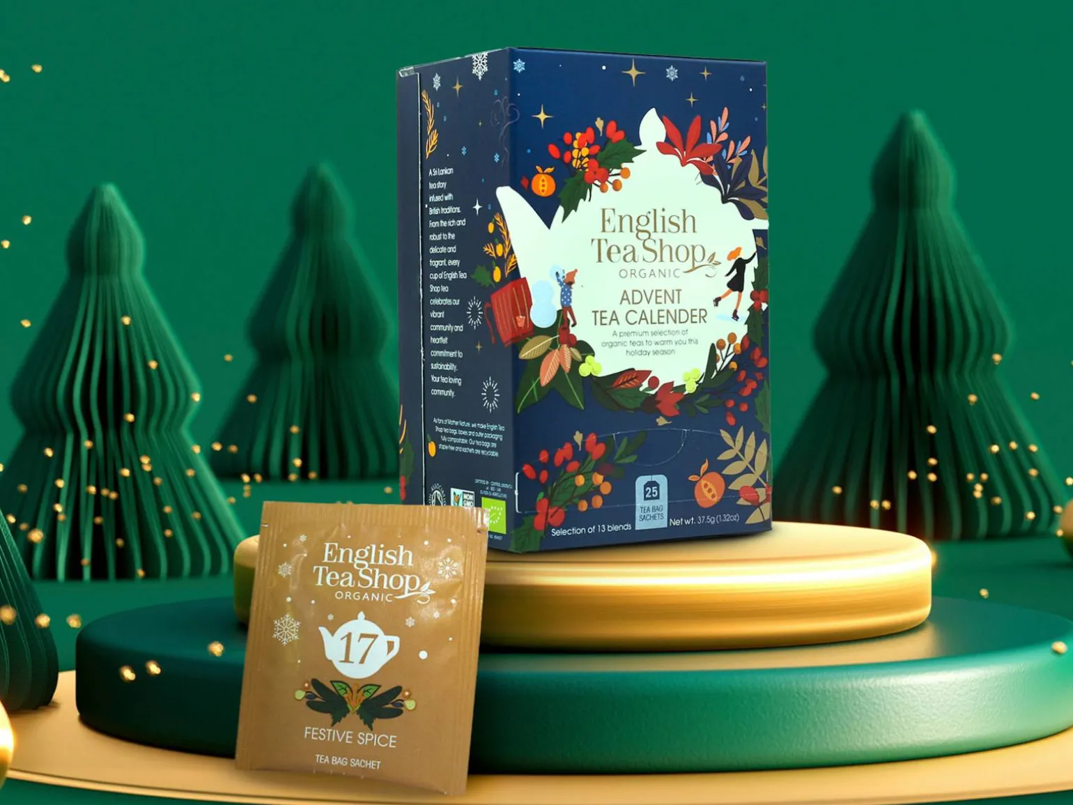 Tekalender Blå Ask - English Tea Shop