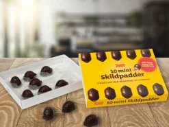 Toms Mini Skildpadder Mørk Chokolade 120 gram