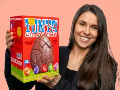 Tony's Chocolonely mælkechokolade påskeæg