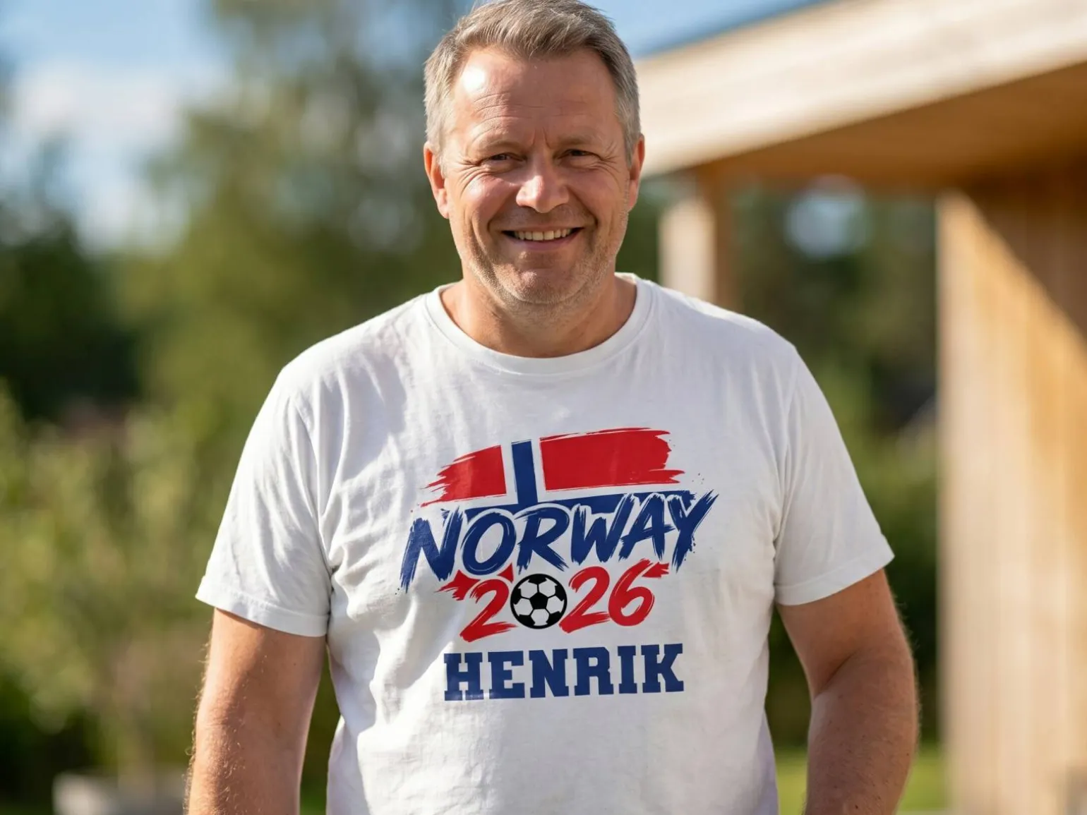 T-shirt med eget design - Fodbold-VM