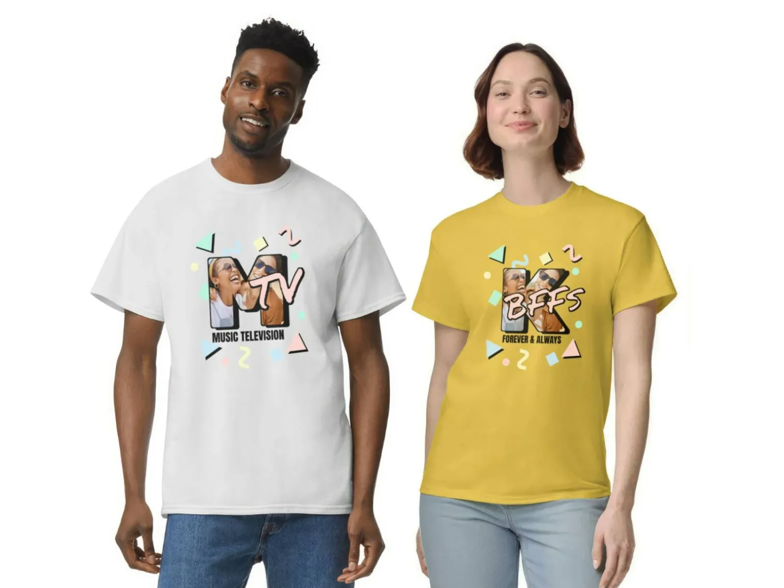 T-shirt med Eget Tryk - Retro Cartoon