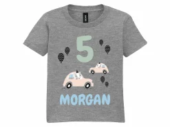T-shirt til Børn med Egen Tekst - Fødselsdagsmotiv