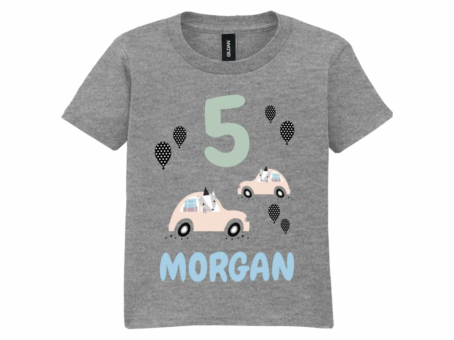 T-shirt til Børn med Egen Tekst - Fødselsdagsmotiv