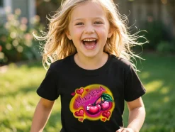 T-shirt til Børn med Egen Tekst - Midnight Sun