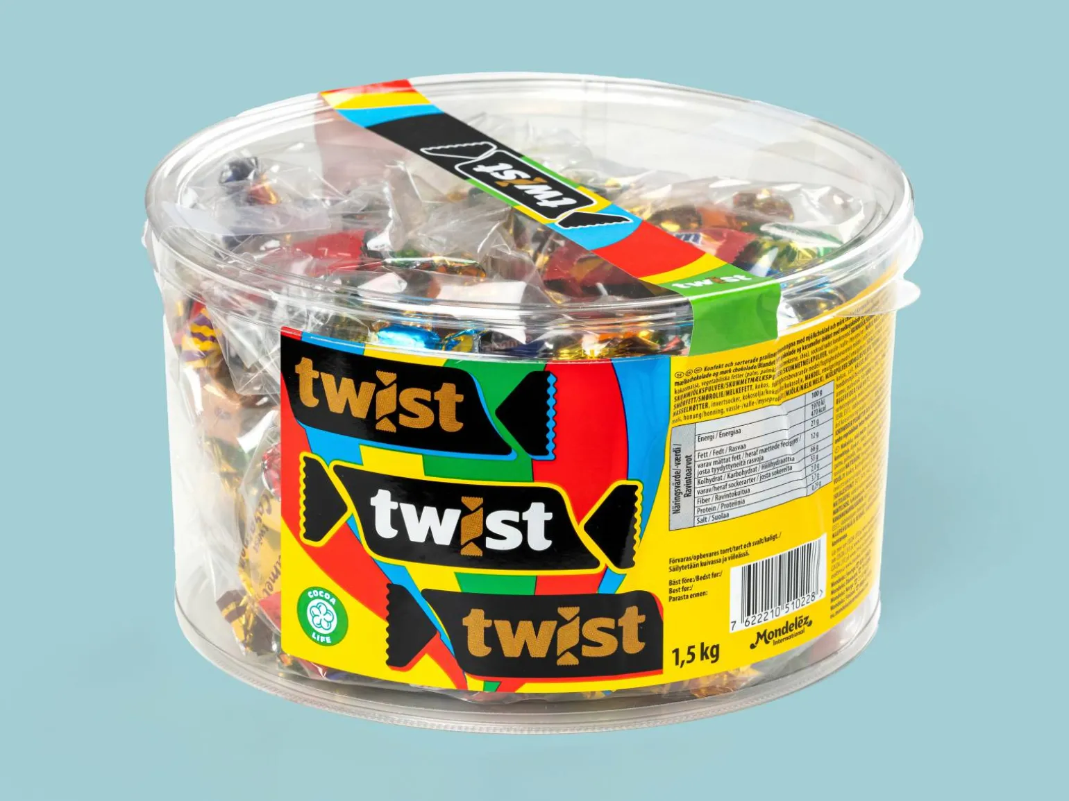Twist Bland-selv slik i kasser 1,5 kg