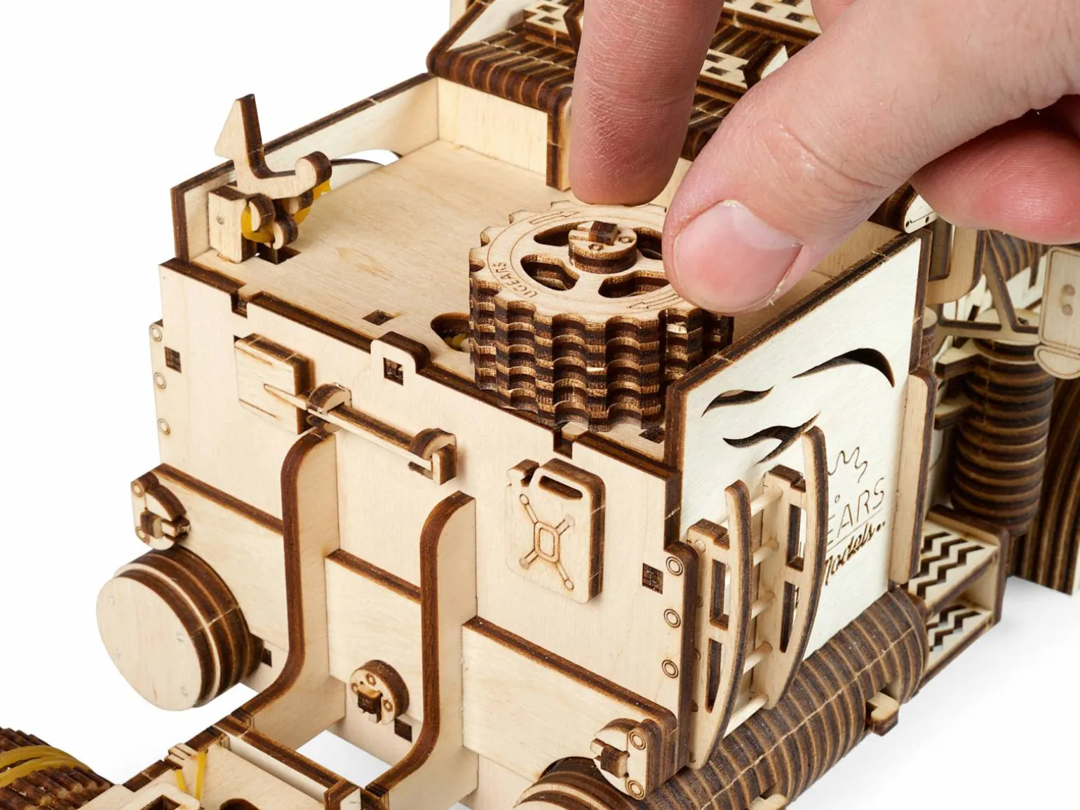 Ugears 3D-puslespil i Træ - Heavy Boy Lastbil